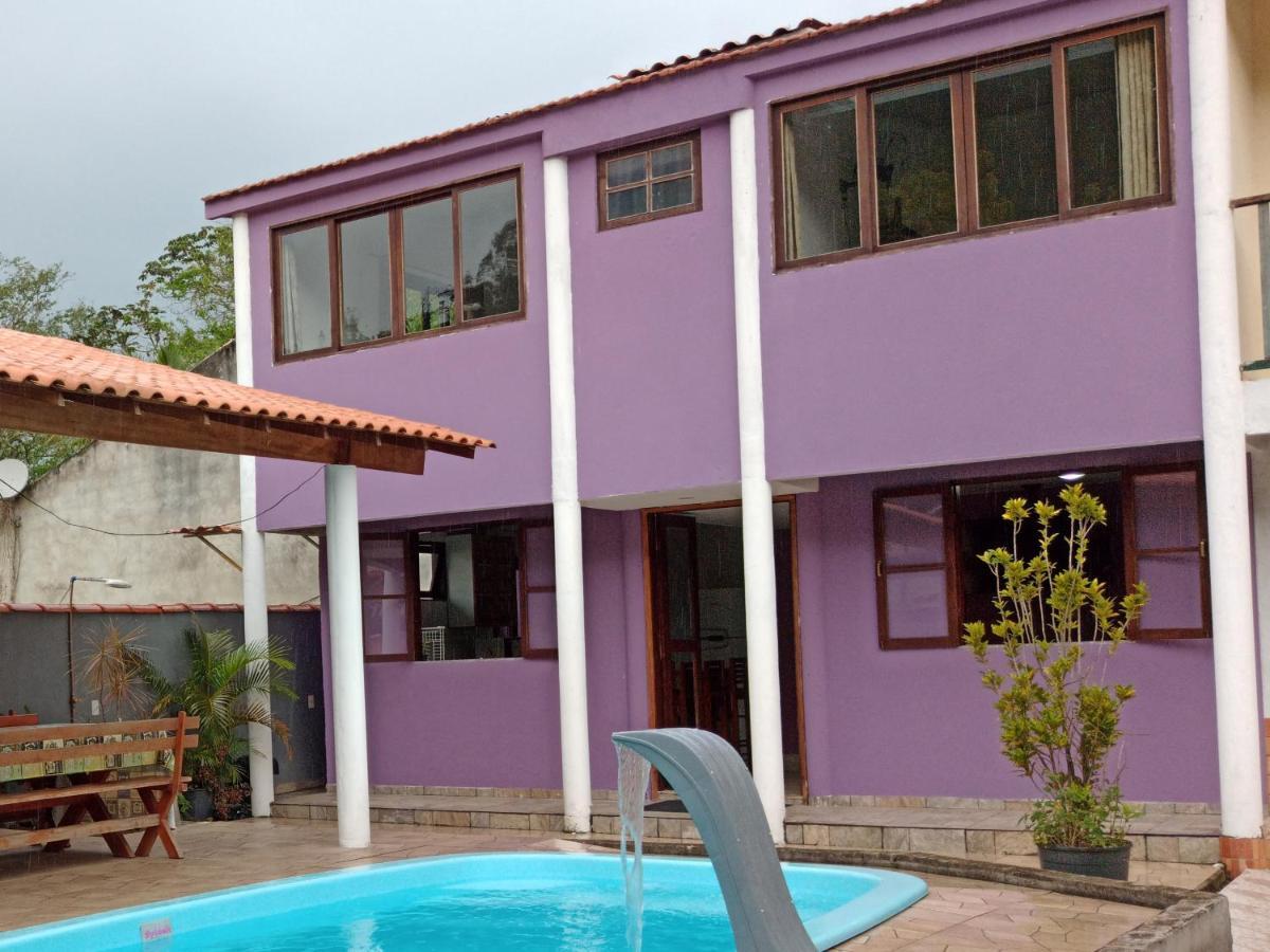 Casa Roxa Com Piscina Em Condominio Araquari Dış mekan fotoğraf