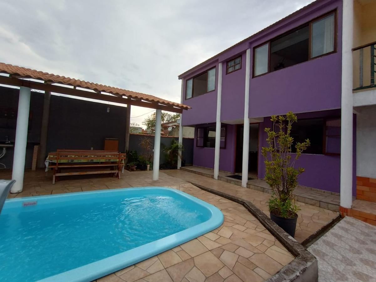 Casa Roxa Com Piscina Em Condominio Araquari Dış mekan fotoğraf